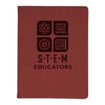 9 1/2" x 12" Leatherette Rose Portfolio