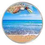 Liquid Coaster With Four Color Process Insert - With Shells,