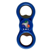 3.5" x 1.5" bottle opener spinner; includes two bottle openers.... from ASI...