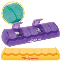 Seven day medicine minder pill case with seven rounded compartments.... from...