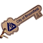 1 1/8" x 3 1/4" Key Shaped key tag