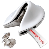 Silver hinged, fortune cookie... from ASI 73010 Natico Originals Inc / Natico...