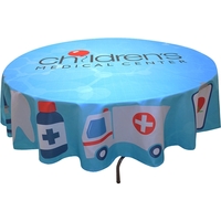5-ft Round Full Color Table Cover with 16" Overhang