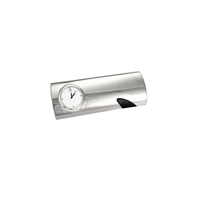 Opus Desk Clock, Silver