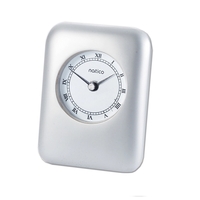Desk Alarm Clock, Pearl Silver