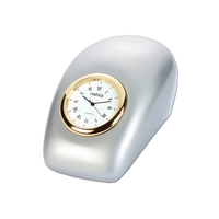 Tron Desk Clock, Pearl Silver