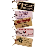 1" x 2" rectangular shaped key fob. 4 different imprinting styles... from ASI...