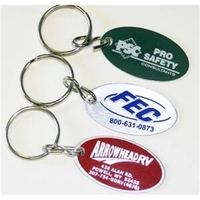 1" x 1 13/16" aluminum oval key fob. 4 different... from ASI 41080 Nelson...