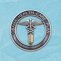 Dimensional Die Struck Obama Health Care Lapel Pin.... from ASI 55610...