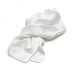 Discontinued - White Silk Scarf 30" x 30"