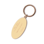 Oval Metal Key Chain