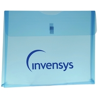 Horizontal polypropylene letter folder, extended
