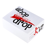 12.25" x 9.5" x 5" E-Flute corrugated tuck box with digitally... from ASI...