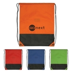 Drawstring Bag Two-Tone Non-Woven