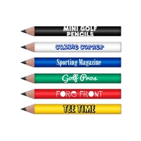 Mini Round Golf Pencils Pre Sharpened