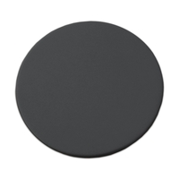 Gray coaster made of leatherette with a protective felt bottom.... from ASI...