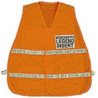 Orange incident command vest (regular and jumbo)