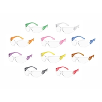 Assorted frames, clear lens, Starlite safety glasses