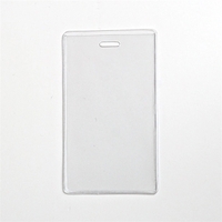 Clear vinyl prox card holder vertical top load with slot.... from ASI 47204...