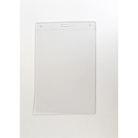 Clear vinyl credential holder, vertical top load... from ASI 47204...