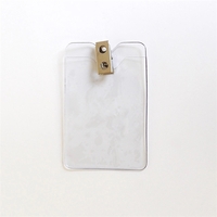Clear vinyl badge holder with clip, vertical top load... from ASI 47204...