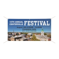 Full Color Gloss Banner. Great for outdoor events, weather-proof and...