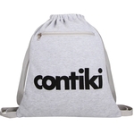 Knit Cotton Sweatshirt Drawstring Backpack