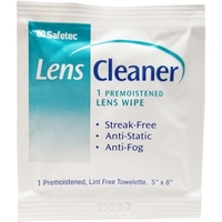 Lens wipes for clearing glasses of smudges, fingerprints, streaks, etc.......