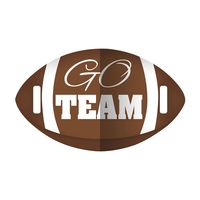 10 3/4" x 17 3/4" Cheer Sign Full Color