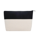 Two Tone Canvas Cosmetic Bag