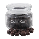 Chocolate Espresso Beans in a Glass Jar with Lid