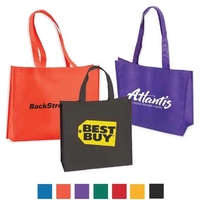 Large Non Woven Tote wit 18" Straps- Full Color