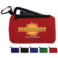 Smartphone holder with Zippered Pouch- Full Color