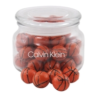 Chocolate Basketballs in a Glass apothecary Jar with Lid... from ASI 44900 NC...