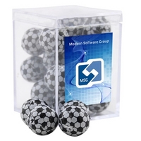 Chocolate Soccer Balls in a Clear Acrylic Box- 2.25" x 2.25"... from ASI...