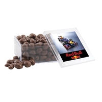 Chocolate Covered Peanuts in a Clear Acrylic Box- 4" x 4"... from ASI 44900...