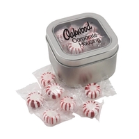 Large Metal Tin with Window Lid and Starlight Peppermints... from ASI 44900...