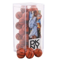 Chocolate Basketballs in a Clear Acrylic Box- 2.25" x 2.25" x... from ASI...