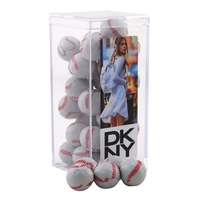 Chocolate Baseballs in a Clear Acrylic Box- 2.25" x 2.25" x... from ASI 44900...