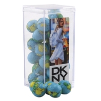 Chocolate Globes in a Clear Acrylic Box- 2.25" x 2.25" x... from ASI 44900 NC...