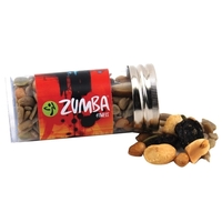 Trail Mix in a 3 " Plastic Tube with Metal Cap... from ASI 44900 NC Custom...