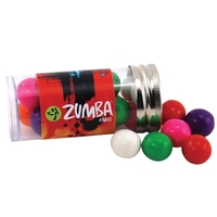 Gumballs in a 3 " Plastic Tube with Metal Cap and... from ASI 44900 NC Custom...