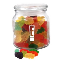 Red Hots Candy in a Glass apothecary Jar with Lid... from ASI 44900 NC Custom...