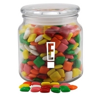 Mini Chicklets Gum in a Glass Jar with Lid