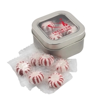 Metal Tin with Window Lid and Starlight Peppermints... from ASI 44900 NC...