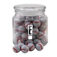 Chocolate Baseballs in a Glass apothecary Jar with Lid... from ASI 44900 NC...
