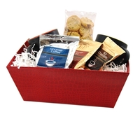 Gift tray filled with two 12 oz. mugs, coffee, tea, two... from ASI 44900 NC...