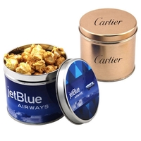 Caramel Popcorn in a 3.5" Round Metal Tin with Lid... from ASI 44900 NC...