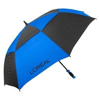 The Vented Checkerboard Golf Umbrella - Auto-Open, 62" Arc