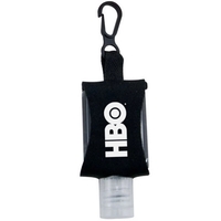 0.5 oz. of hypoallergenic hand sanitizer gel in a neoprene keychain... from...